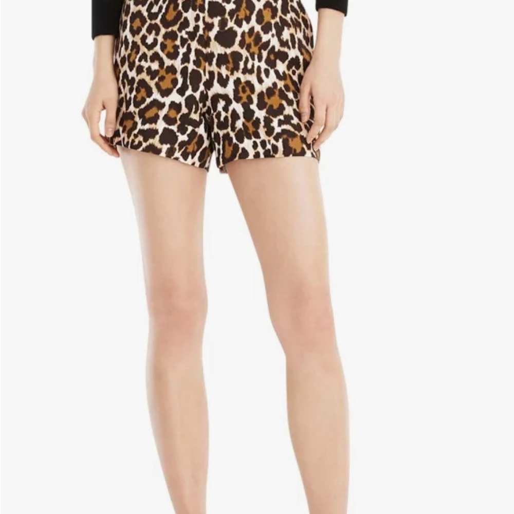 J. Crew High Waist Leopard Print Shorts